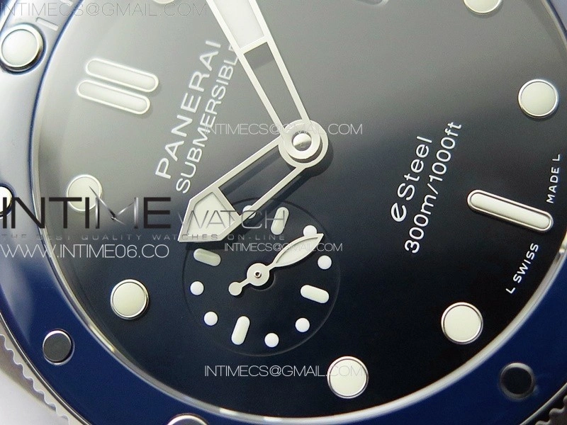PAM1289 Y VSF 1:1 Best Edition Blue Dial on Blue Leather Strap P.900 Super Clone